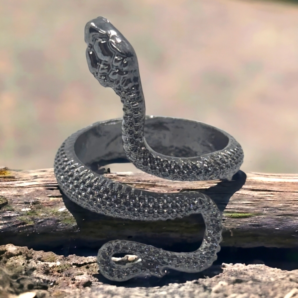 Adjustables stainless steel Snake ring